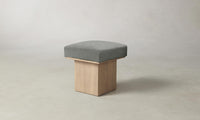 The Mulberry Ottoman - Merino Granite