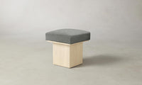 The Mulberry Ottoman - Merino Granite