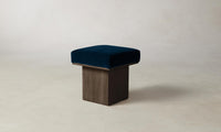 The Mulberry Ottoman - Mohair Admiral