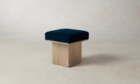 The Mulberry Ottoman - Mohair Admiral