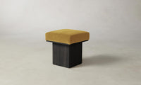 The Mulberry Ottoman - Mohair Amber