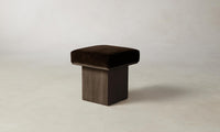 The Mulberry Ottoman - Mohair Chocolate