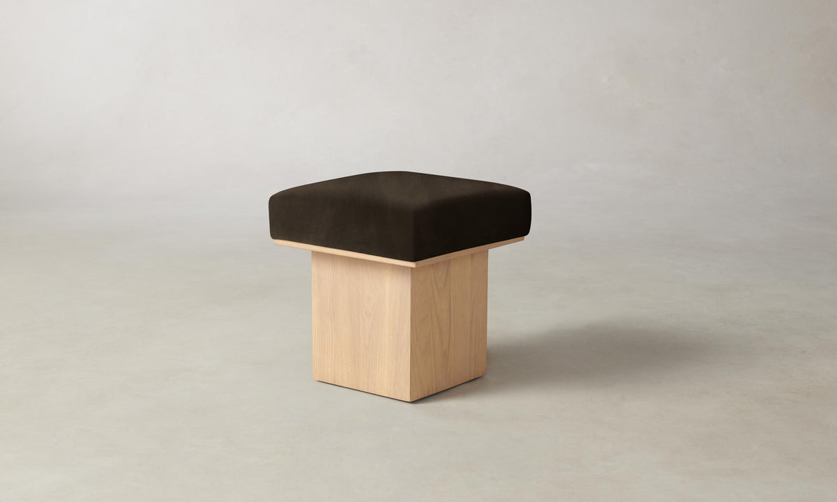 The Mulberry Ottoman - Nubuck Leather Espresso