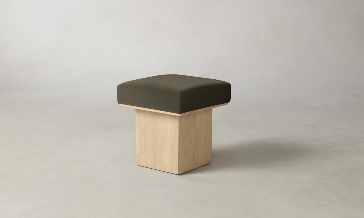 The Mulberry Ottoman - Pebbled Leather Truffle