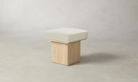 The Mulberry Ottoman - Performance Linen Weave Prairie