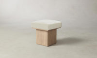 The Mulberry Ottoman - Performance Linen Weave Prairie