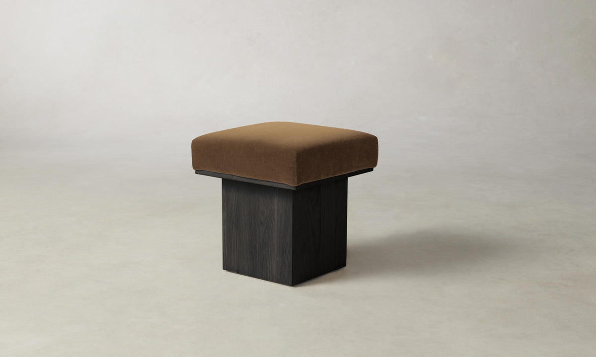 The Mulberry Ottoman - Performance Velvet Cider