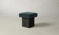 The Mulberry Ottoman - Performance Velvet Emerald