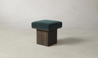 The Mulberry Ottoman - Performance Velvet Emerald