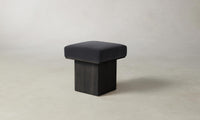 The Mulberry Ottoman - Performance Velvet Flannel