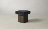 The Mulberry Ottoman - Performance Velvet Flannel