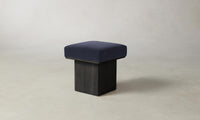 The Mulberry Ottoman - Performance Velvet Midnight