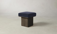 The Mulberry Ottoman - Performance Velvet Midnight