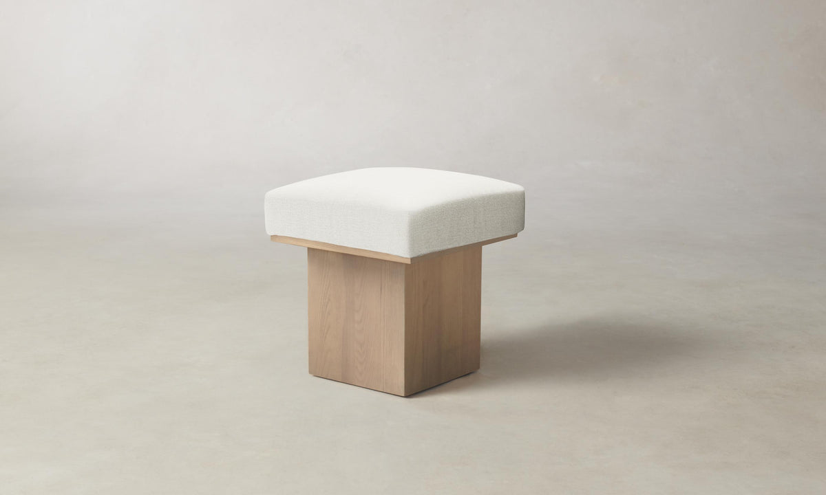 The Mulberry Ottoman - Performance Woven Chenille Lace