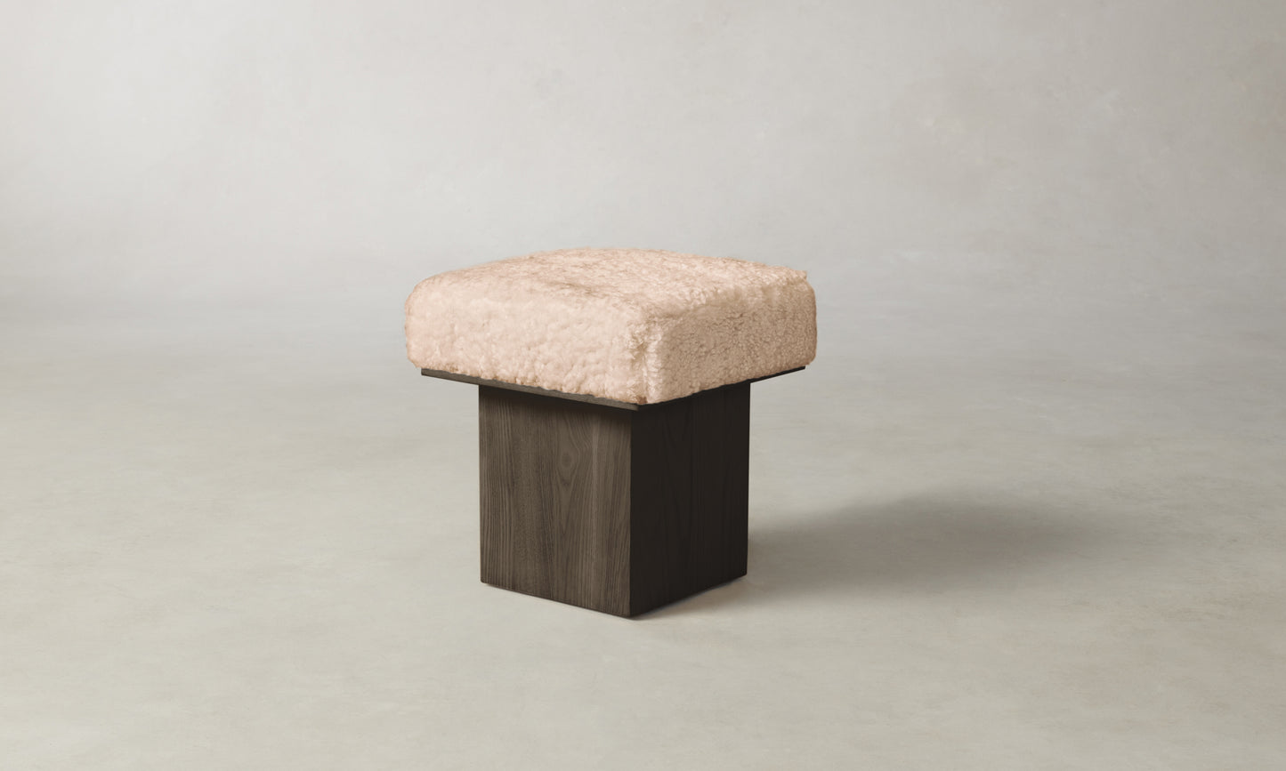 The Mulberry Ottoman - Shearling Shea