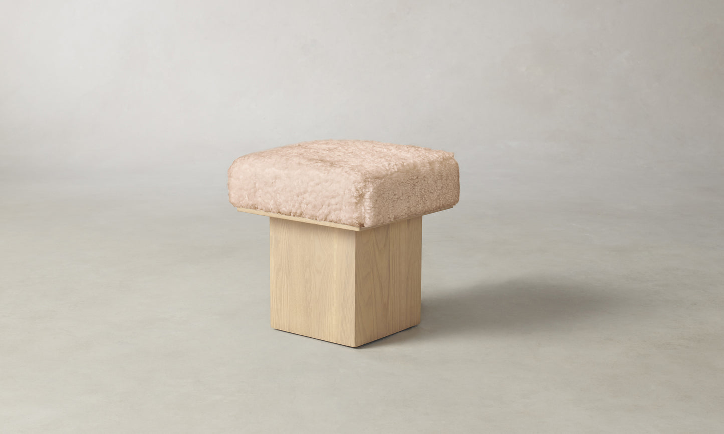 The Mulberry Ottoman - Shearling Shea