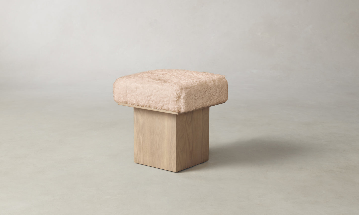 The Mulberry Ottoman - Shearling Shea