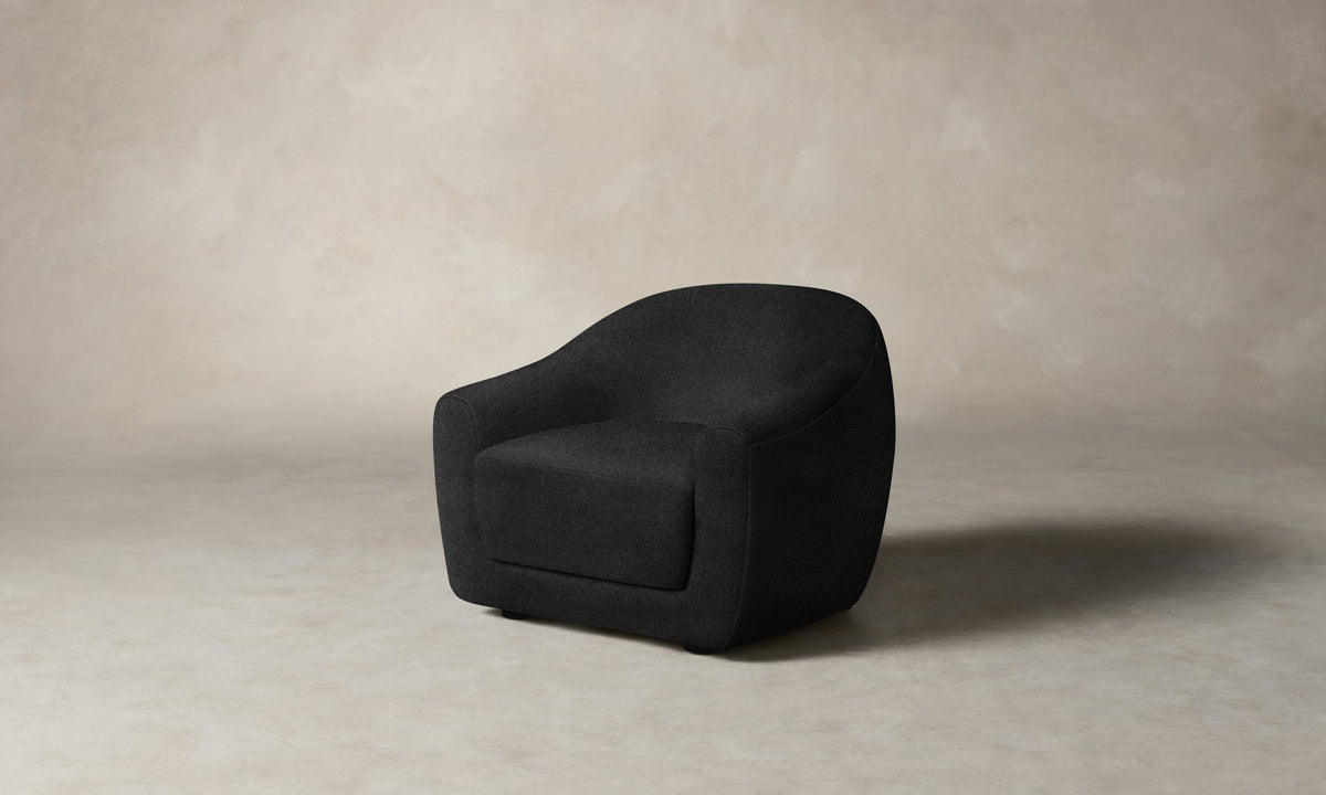 The Oliver Chair - Italian Brushed Wool Pepper