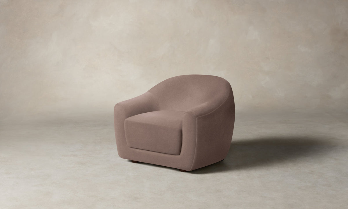 The Oliver Chair - Mohair Peony