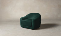 The Oliver Chair - Performance Velvet Emerald