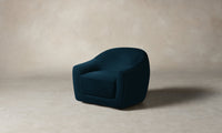 The Oliver Swivel Chair - Mohair Admiral