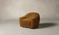 The Oliver Swivel Chair - Mohair Amber