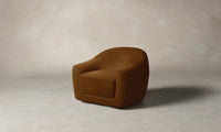 The Oliver Swivel Chair - Mohair Brown Sugar