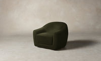 The Oliver Swivel Chair - Mohair Moss