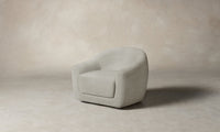 The Oliver Swivel Chair - Performance Mélange Weave Flint