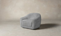 The Oliver Swivel Chair - Performance Textured Tweed Alpine