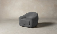 The Oliver Swivel Chair - Performance Tweed Smoke