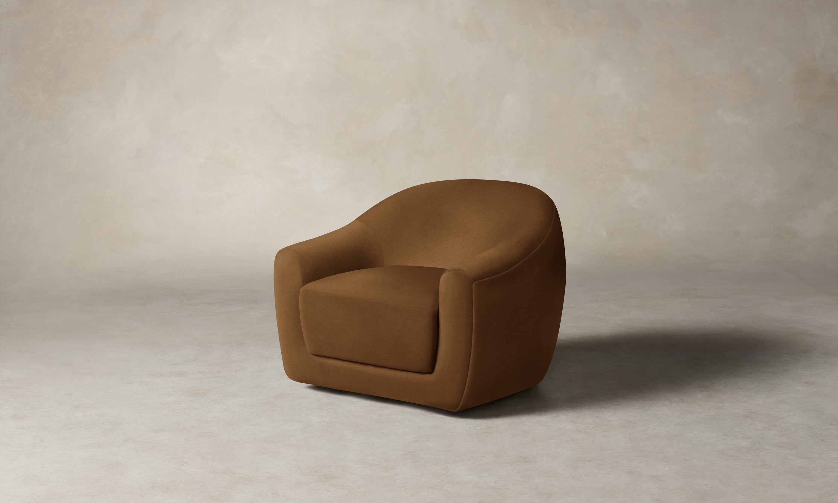 The Oliver Swivel Chair - Performance Velvet Cider – Maiden Home