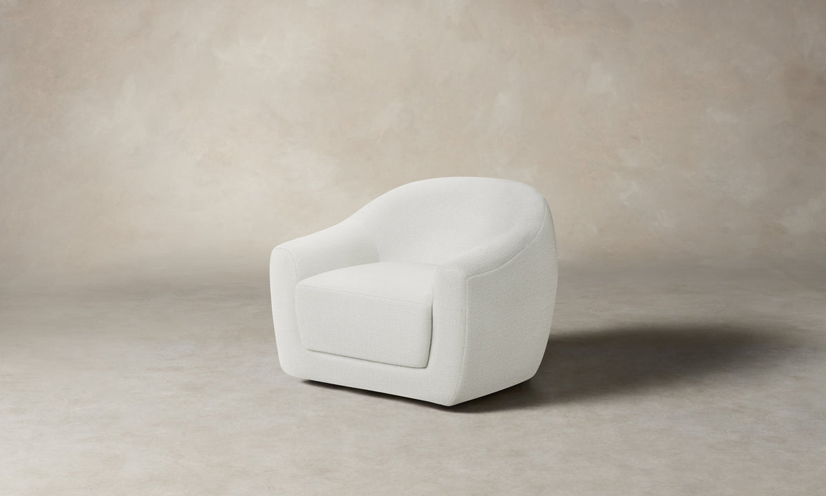 The Oliver Swivel Chair - Performance Woven Chenille Lace