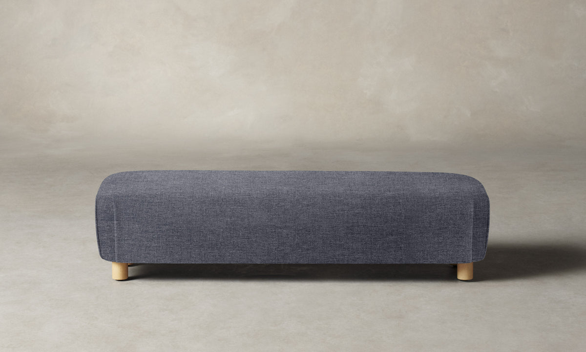 The Perry Bench - Heritage Belgian Linen Lake