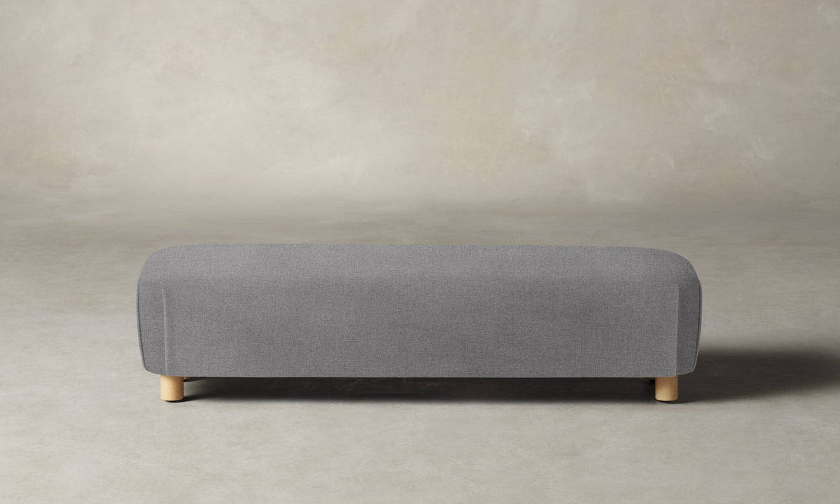 The Perry Bench - Italian Brushed Wool Moon