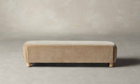 The Perry Bench - Mohair Almond