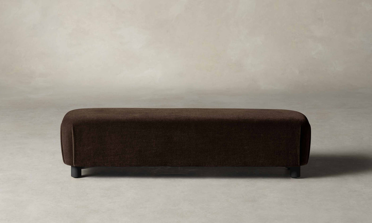 The Perry Bench - Mohair Chocolate