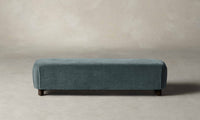 The Perry Bench - Mohair Slate Blue