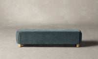 The Perry Bench - Mohair Slate Blue