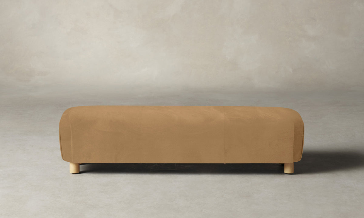 The Perry Bench - Nubuck Leather Rye