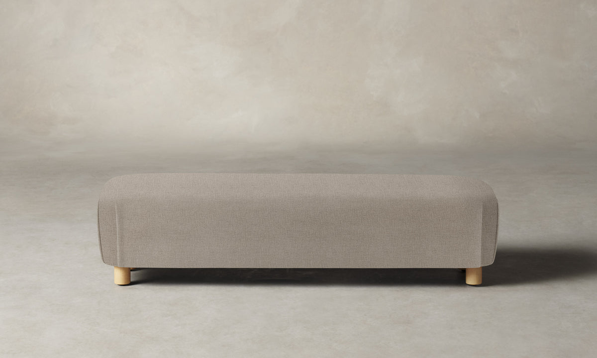 The Perry Bench - Performance Linen Weave Beige