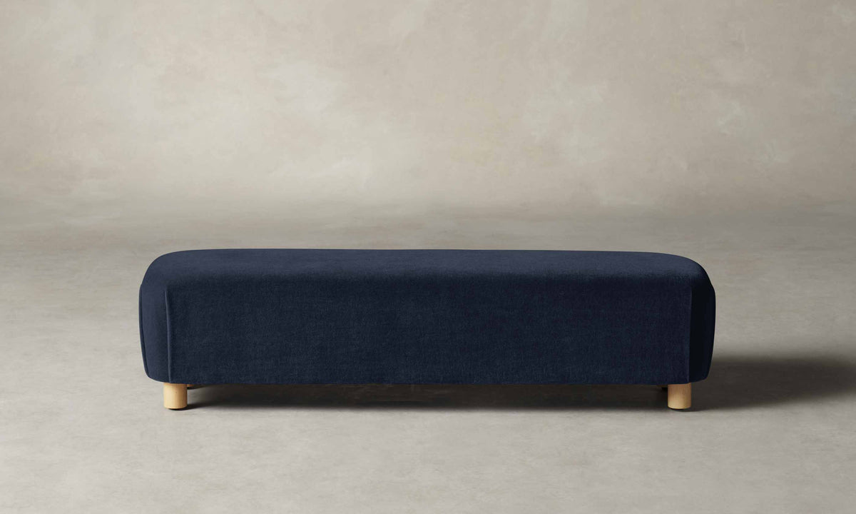 The Perry Bench - Performance Velvet Midnight