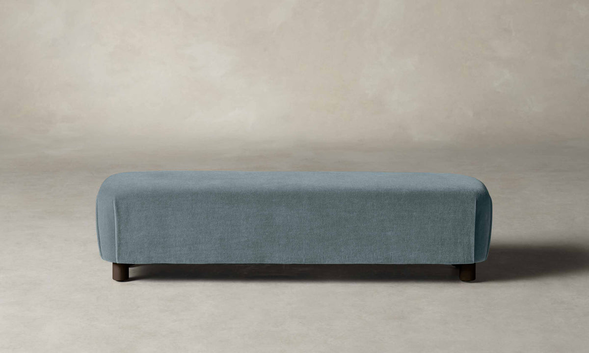 The Perry Bench - Performance Velvet Sky