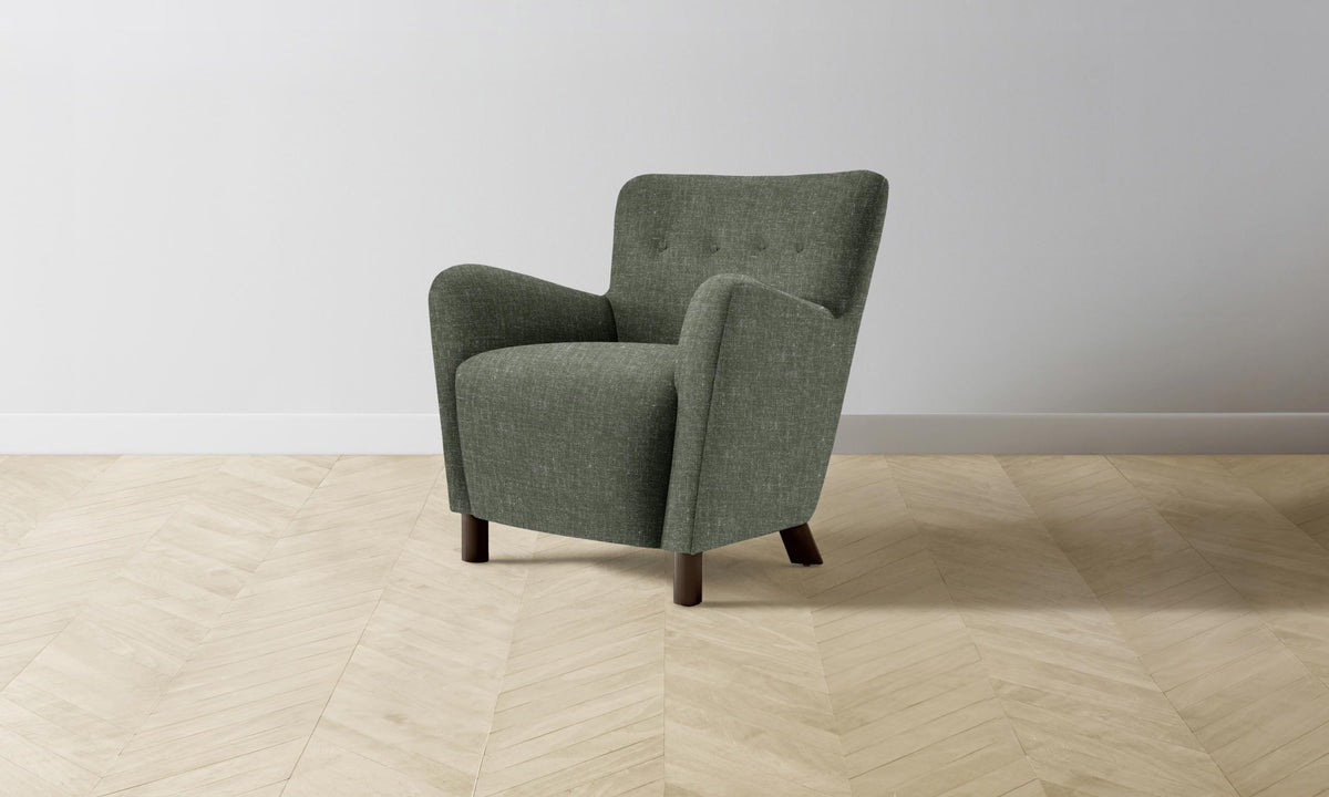 The Perry Chair - Heritage Belgian Linen Thyme