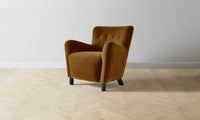 The Perry Chair - Mohair Brown Sugar