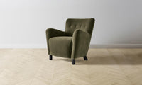 The Perry Chair - Mohair Moss