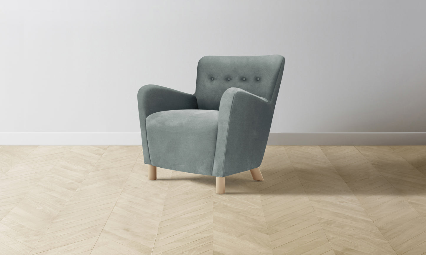 The Perry Chair - Nubuck Leather Tide