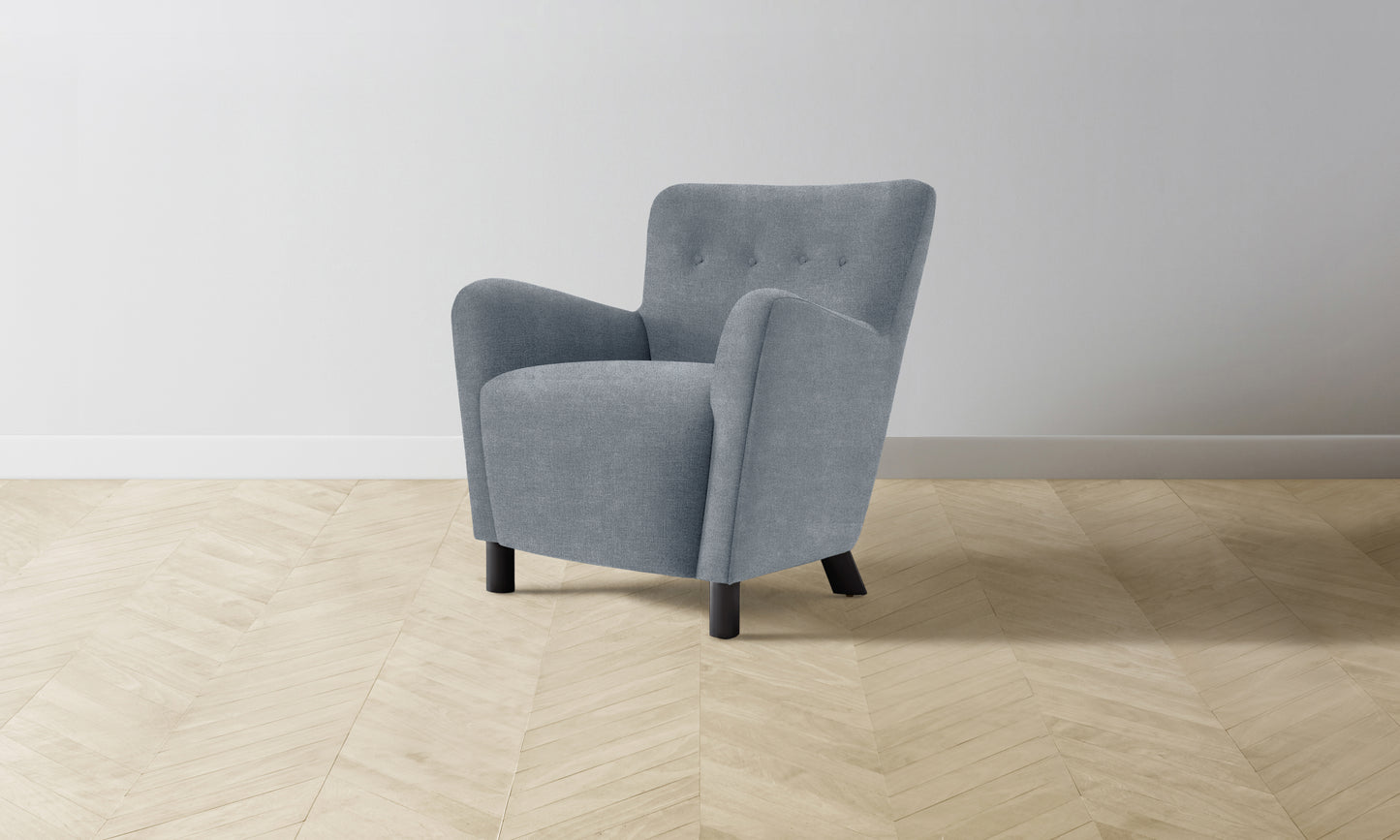 The Perry Chair - Performance Melange Weave Aegean