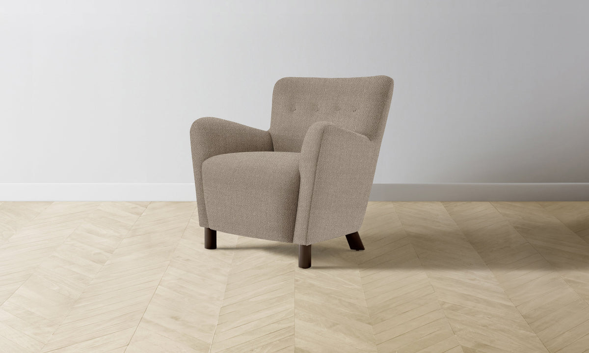 The Perry Chair - Performance Textural Weave Earthen