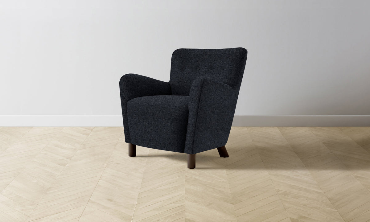 The Perry Chair - Performance Textural Weave Marina